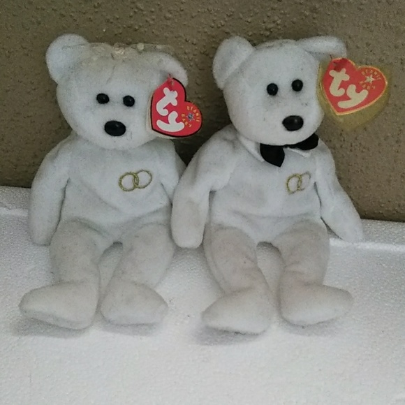 bride and groom ty beanie babies
